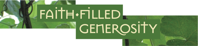 faith filled generosity logo