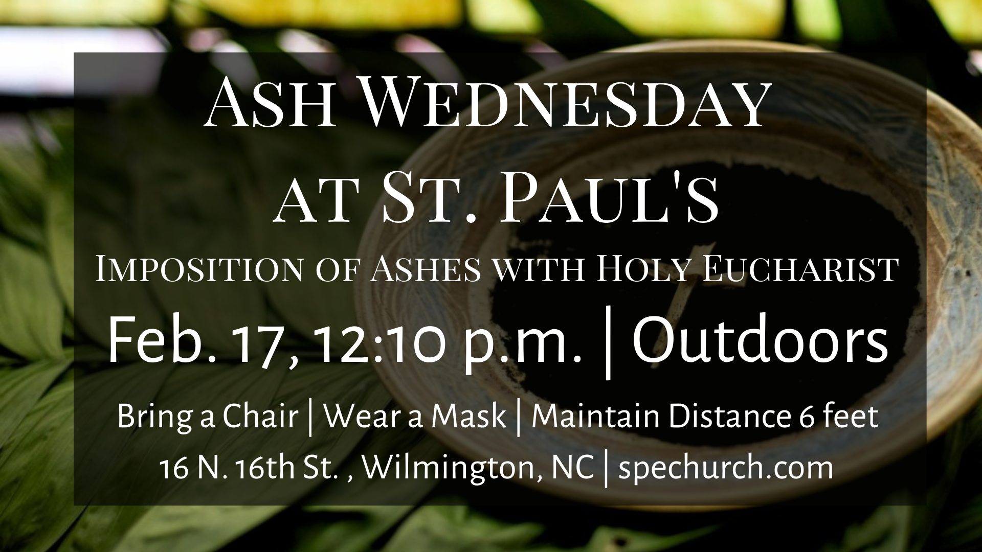 imposition of ashes on ash wednesday church of the brethren